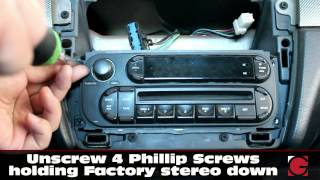 How to install GROM Bluetooth iPhone Android USB car kit into Chrysler Sebring 2002-2005