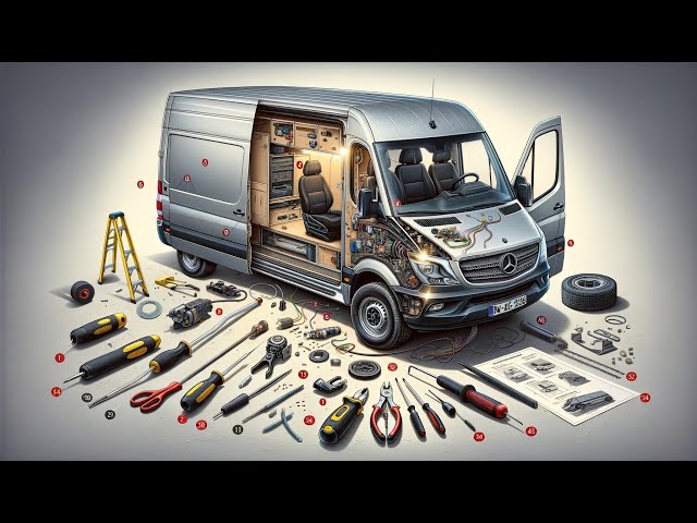 Mercedes-Benz Sprinter - How to replace the cable track on the load