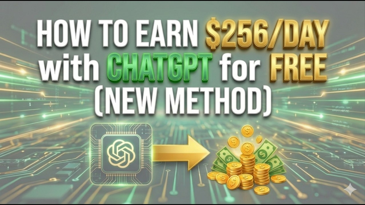 How To Earn  $256/Day With ChatGPT for Free (NEW METHOD)