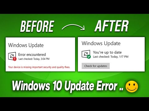 Solved Windows 10 Update Failed 2024 | How To Fix Windows 10 Update Error Encountered In Hindi