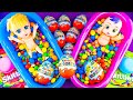 Satisfying Video | Mixing All My Candy in 2 Magic BathTub With Kinder Eggs & Skittles Cutting ASMR