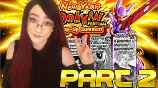 New Years Step-Up Summons on Global (Part 2) - DBZ Dokkan Battle