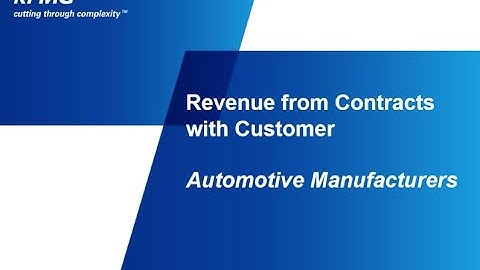 Revenue from Contracts with Customer: Automotive Manufacturers