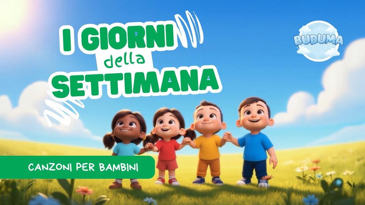 🌈 I Giorni della Settimana | Canzoni per Bambini | BUDUMA
