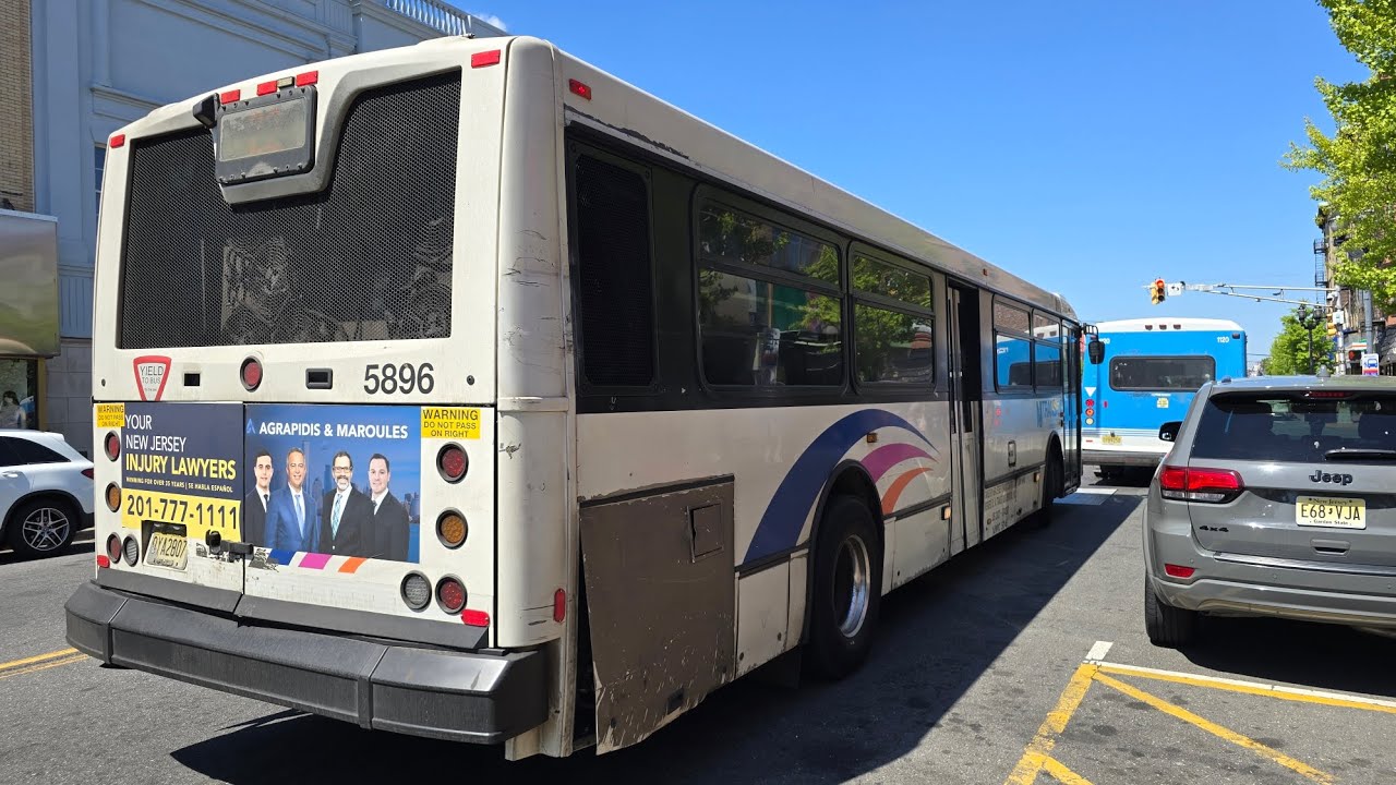 洋楽 David B. Highways & Byways On-Board Ride; NJ TRANSIT 22 NORTH BERGEN (NABI 40-SFW 5896) - YouTube