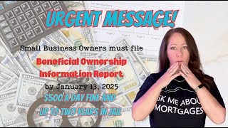 URGENT-All LLC's - Small Business Owners!!!  BOI reporting 🏛💼🏢🏛️