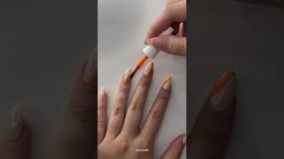 Orange and pink nails#yt #nailart #trending #nails #viral #ytshorts #viralvideo #video #viralshorts
