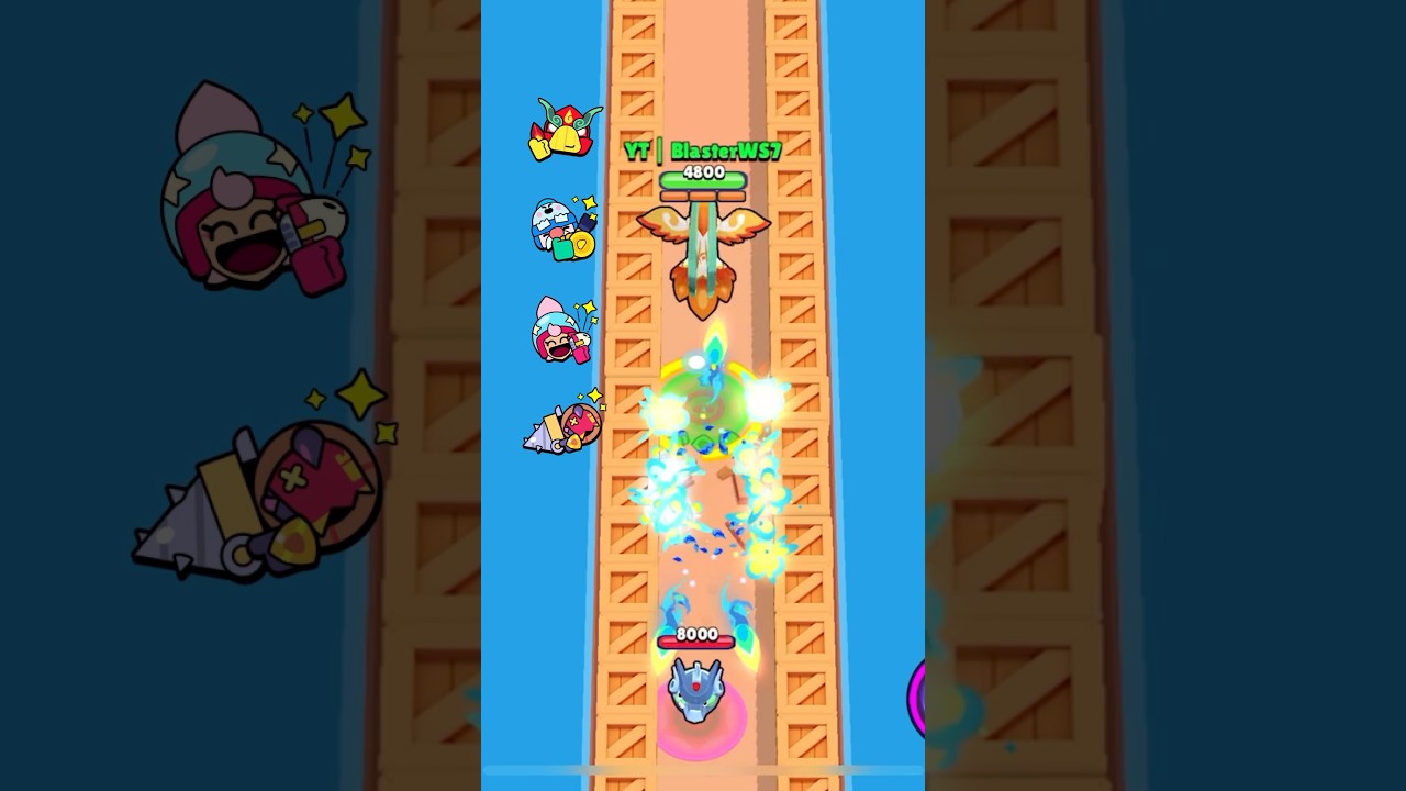 🔥 Brawlers VS Massive Tick Head | Who will win? #brawlstars #shorts #crow #gale #janet #moe