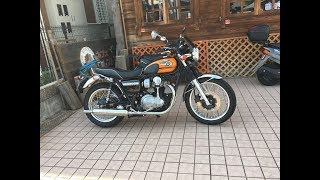 ミスターヒロ常連さん　アールズギアサウンドを聞け　カワサキ・W800　ニューモデルW800　Kawasaki W800　Vintage bike　R'S GEAR WYVERN