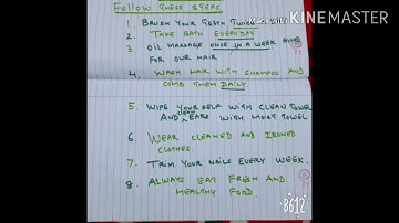 Ecps class 1 EVS chapter 7 my health part 1