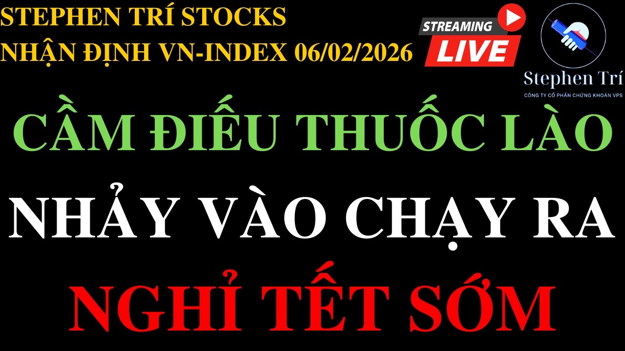 🔴VN-INDEX 06/02/2026: Nhà đầu tư đánh ngắn mất tết - Cơ hội cực lớn cho thu gom cổ phiếu trung hạn