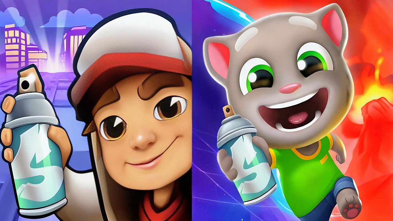 Subway Surfers 🆚 Talking Tom Time Rush Games Comparison