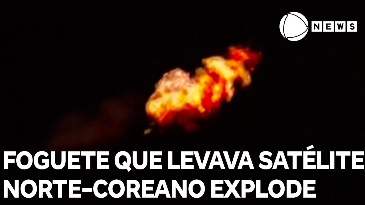 Foguete que levava satélite norte-coreano explode