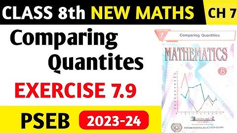 8th Class New Maths Ch 7 Exercise 7.9 full solution 2023, class 8th Maths Ch 7 Ex.7.9 Full solved