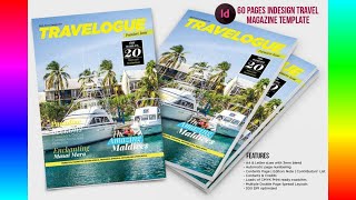Editable Magazine Templates: Indesign Travel Magazine Template