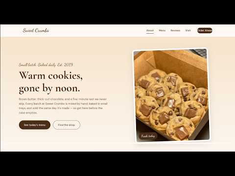 I Built a Bakery Website in 4 Minutes (HTML, CSS & JS) #WebDevelopment #HTMLCSS #JavaScript
