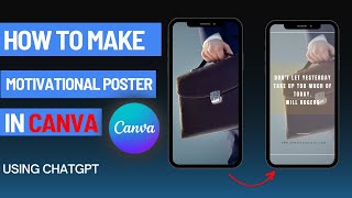 How to Make Motivational Poster in CANVA | Free Quote Maker | CANVA screenshot 5