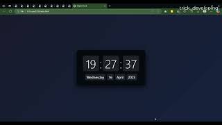How to create a Modern & beautiful digital clock with date? Wealth