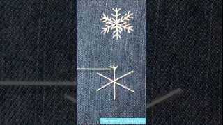 Download Lagu How to embroider simple snowflakes sewing needle work tutorial #embroidery #handmade #christmas MP3
