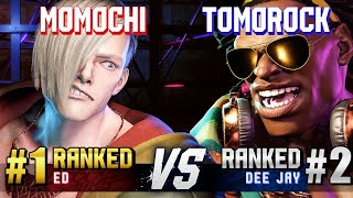 SF6 ▰ MOMOCHI (#1 Ranked Ed) vs TOMOROCK (#2 Ranked Dee Jay) ▰ High Level Gameplay