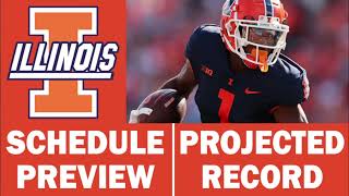 Illinois Football 2023 Schedule Preview & Record Projection