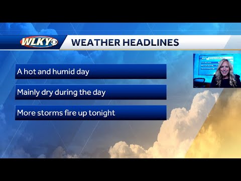 Tuesday: hot with more storms possible late - YouTube