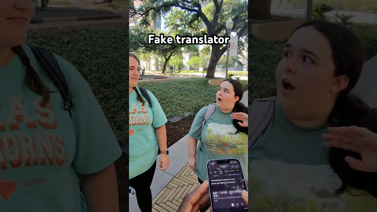 Fake translator prank 