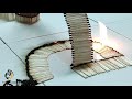 40000 matchstick chain reaction  satisfying fire domino