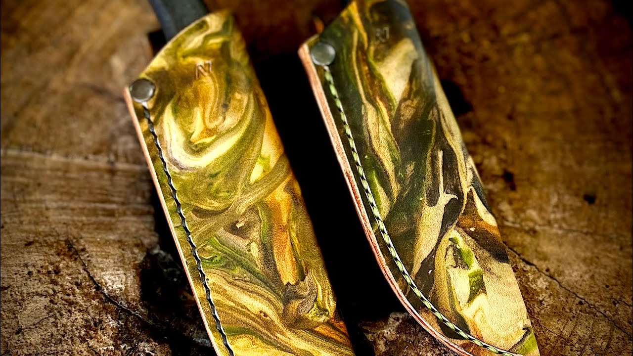 How to shaving cream dyeing leather YouTube