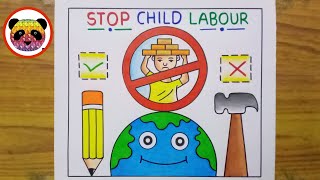 World Day Against Child Labour Drawing Stop Child Labour Poster Drawing Child Labour Drawing