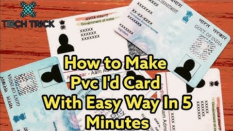 How to Make Pvc ID Card With  Easy Way in 5 Minutes by Tech Trick #ID_Card #Pvc_card #easy