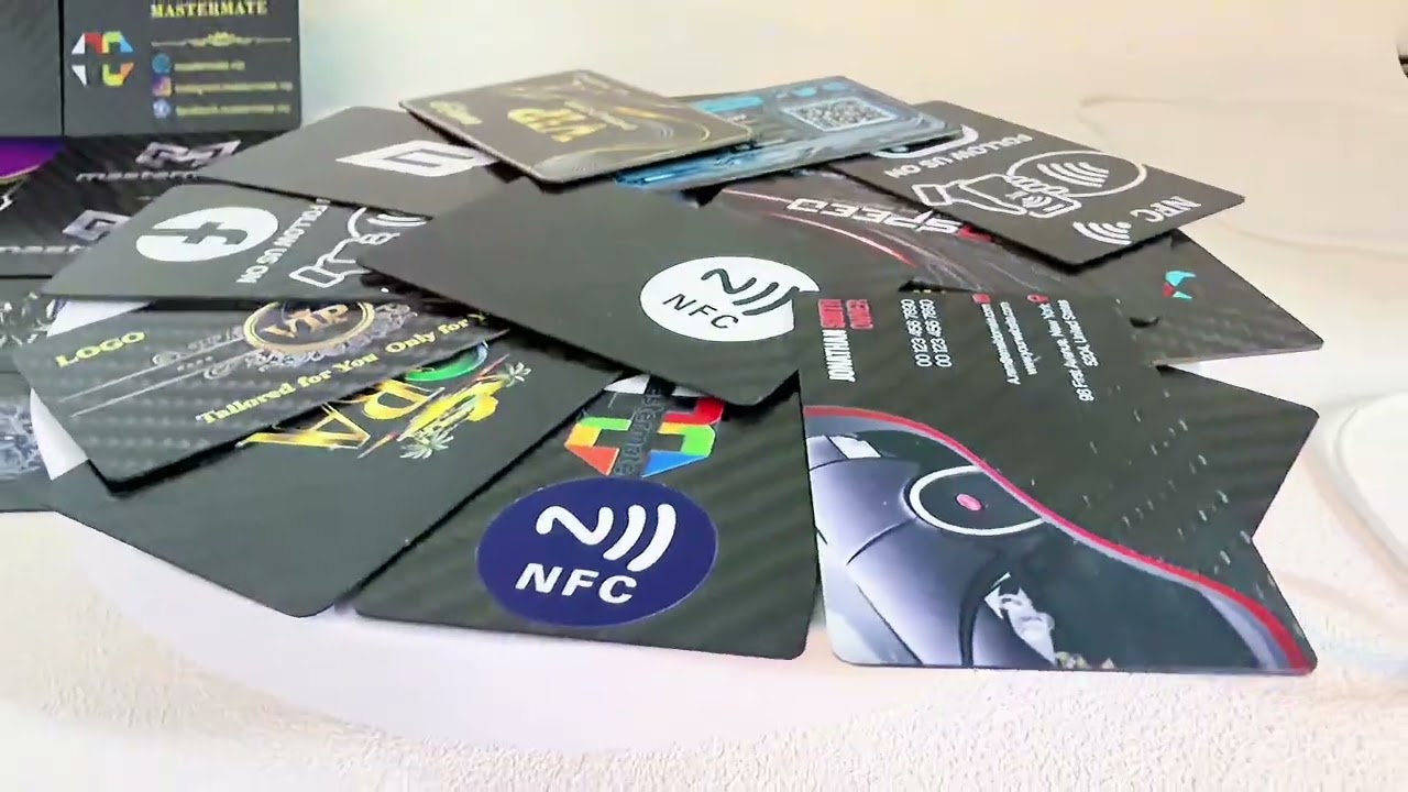 NFC Smart Business Card — Carbon Fiber + Tap-to-Share Demo