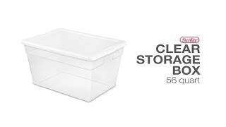Sterilite 56 Quart Clear Storage Box