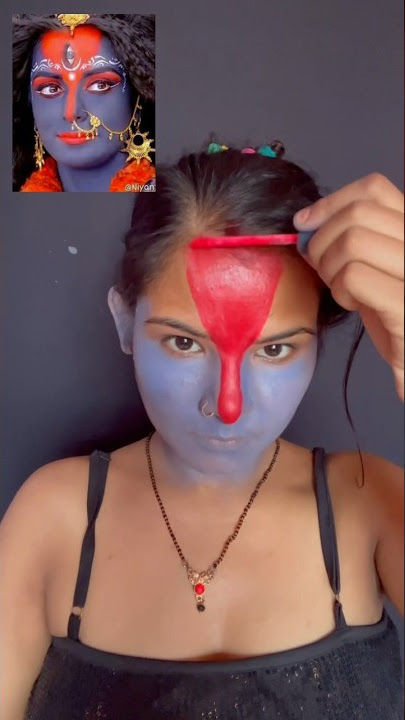 Mahakali makeup recreate 🙏🏿 (ant hi aarambh hai ) #mahakal #makeup #artist #youtubeshorts