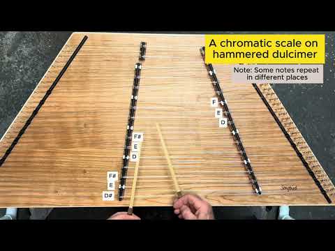 Hear the Chromatic Scale on Piano vs. Hammered Dulcimer