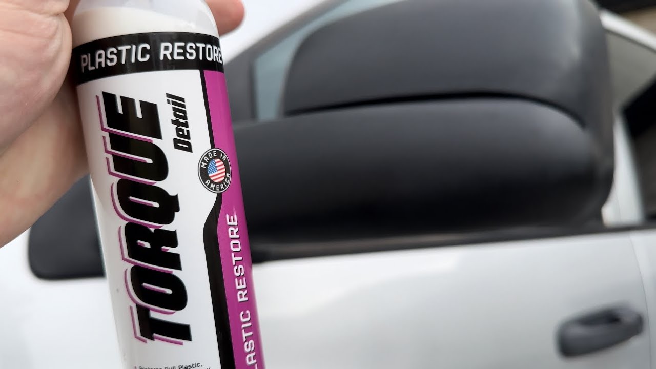 Restore Car Plastic - Long Lasting | Bring Plastic, Rubber, Trim and Vinyl Back to Life | Auto Detailing Supplies - (8oz), 1 Bottle - Torque Detail