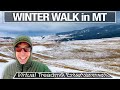 4K Montana Winter Walk - Old Swingly Road Virtual Treadmill Tour - 4k City Walks