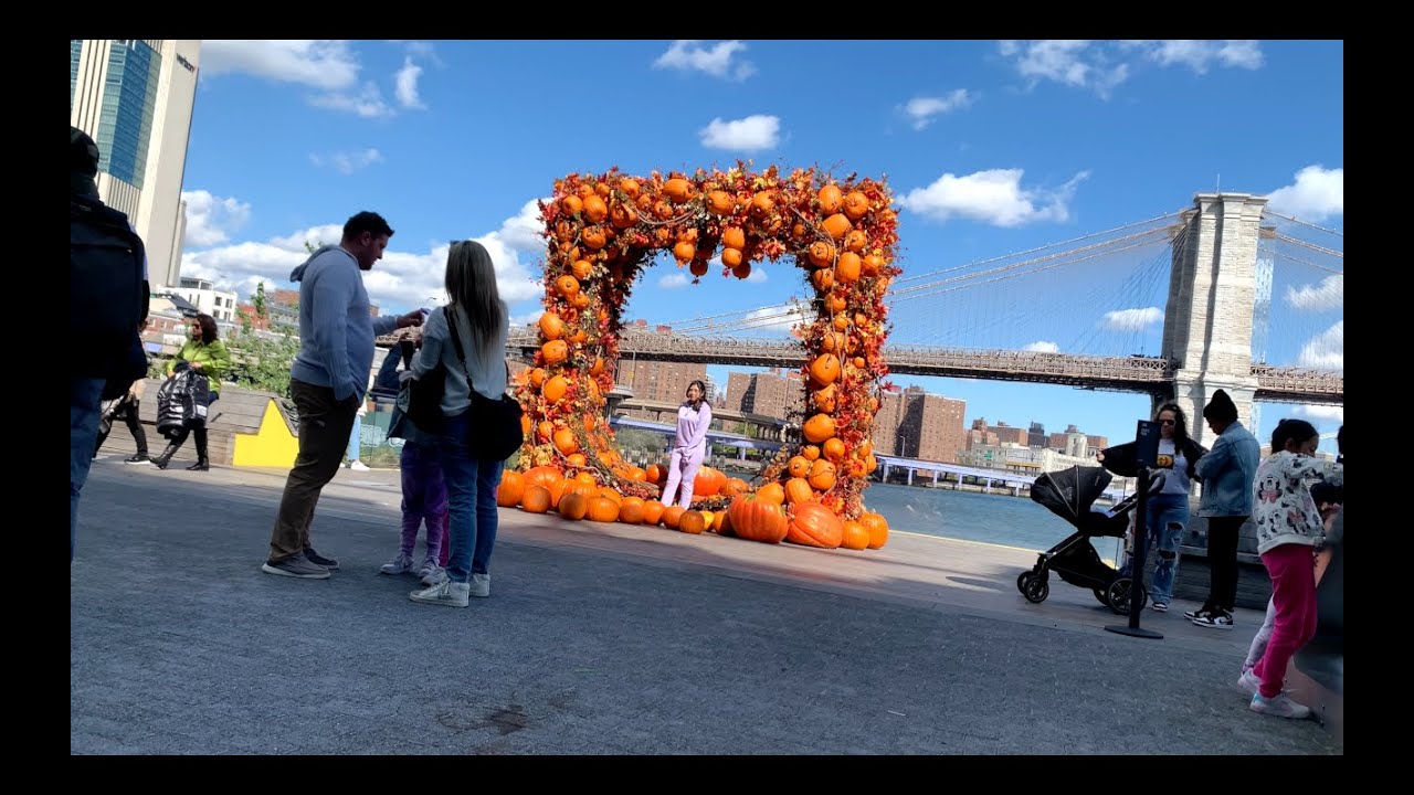 22 Seaport with a Pumpkin Arch New York City (4K UHD VIDEO) YouTube
