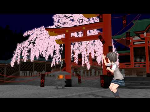 キャラミん・ステージ　神社・春・夜