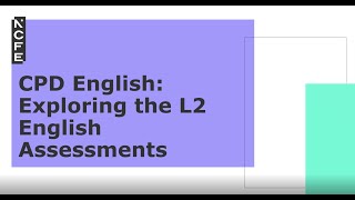 CPD English: Exploring the NCFE Level 2 English Functional Skills Papers and Mark Scheme