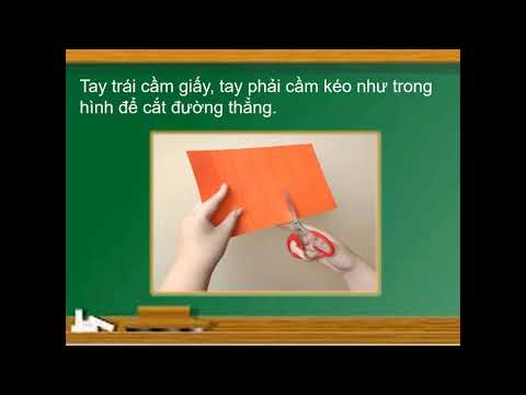 Thủ công 1: Cách sử dụng bút chì, thước kẻ, kéo. Kẻ đoạn thẳng cách đều