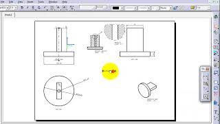 109 CATIA drawing Tutorial  Text, Text with Leader