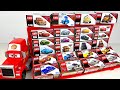 ASMR 58 minutes Organizing Disney Pixar Cars 1, 2, 3 Tomica into Mack Hauler | McQueen & Friends