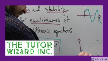 Mathematical Modelling 2.6.1 - Equilibriums and Stability for Order 2 Difference Equations