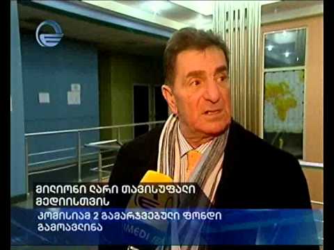 მილიონი ლარი თავისუფალი მედიისთვის