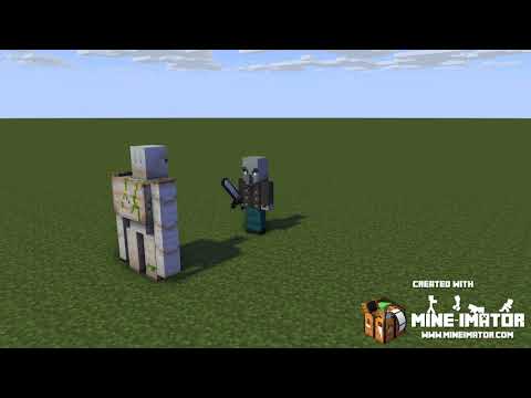 Minecraft アニメ ヴィンディケーターvsゴーレム(8K推奨) マインクラフト