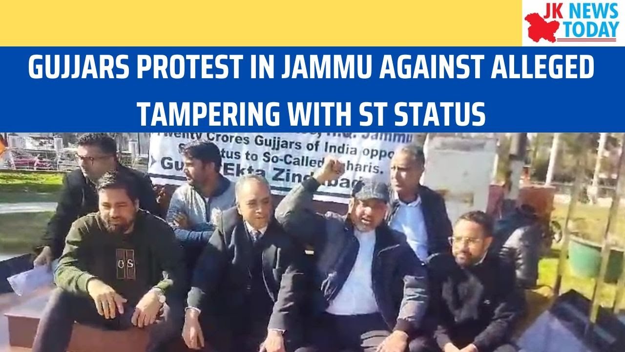 Gujjars protest in Jammu against alleged tampering with ST status | JK ...