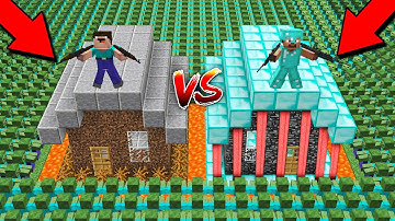 1000 ZOMBIE ARMY vs CASTLE HOUSE PROTECT! Noob vs Pro in Minecraft Animation!