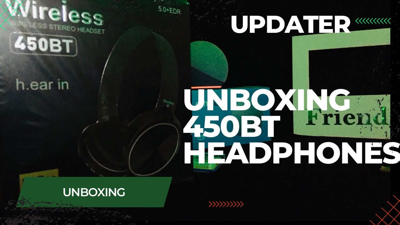 Wireless 450bt Bluetooth headphones unboxing / Daraz unboxing headphone