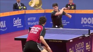 2016 Qatar Open MSR16 Dimitrij Ovtcharov  Jakub Dyjas (full match|short form in HD)